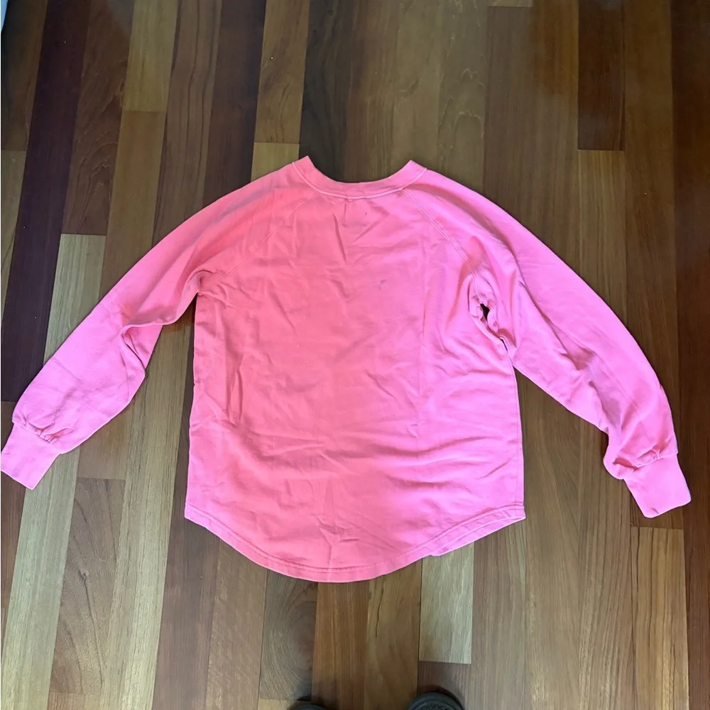 GAP Pink Long Sleeve Tee Relaxed Fit - Picture 4 of 4
